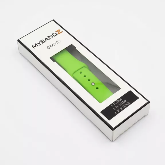 MYBANDZ Szilikon óraszíj gömb csattal /lime/ 18mm