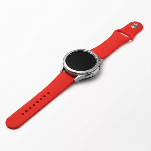MYBANDZ Szilikon óraszíj gömb csattal /piros/ / 18mm