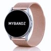 MYBANDZ Milánói mágneses fém óraszíj - pink-arany / 22mm
