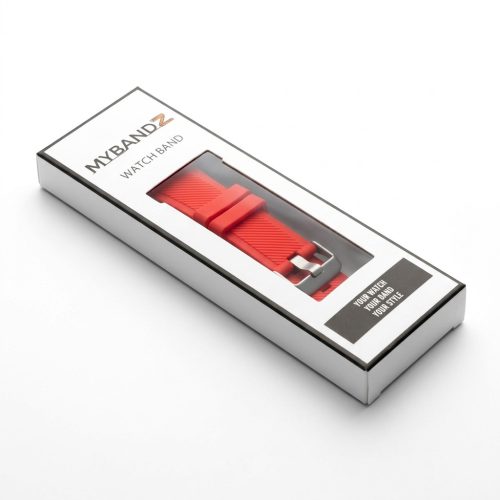 MYBANDZ Szilikon óraszíj /piros/ / 22mm