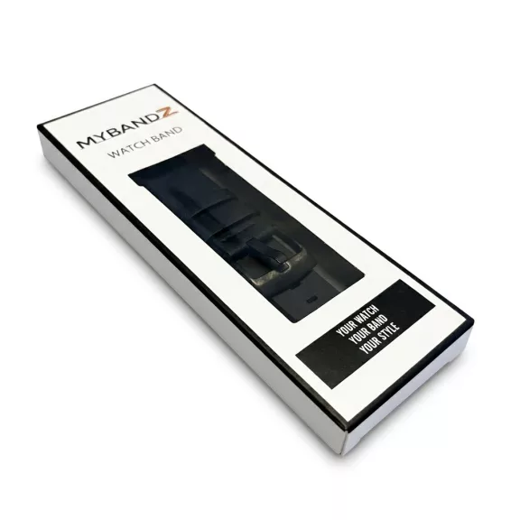MYBANDZ Olasz prémium bőróraszíj - sötétkék/ 20mm