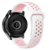 MYBANDZ Lélegző szilikon óraszíj - fehér-púder/ 20mm