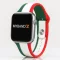 Apple Watch Ria-Ria szilikon óraszíj /piros-fehér-zöld/ 44/45/46/49 mm