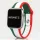 Apple Watch Ria-Ria szilikon óraszíj /piros-fehér-zöld/ 40/41 és 42mm