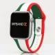 Apple Watch Ria-Ria szilikon óraszíj /piros-fehér-zöld/ 40/41 és 42mm