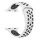 Apple Watch lélegző szilikon óraszíj /fehér-fekete/ 42/44/45/49 mm