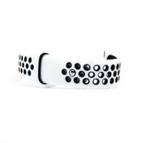   Apple Watch lélegző szilikon óraszíj /fehér-fekete/ 44/45/46/49 mm