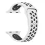 Apple Watch lélegző szilikon óraszíj /fehér-fekete/ 40/41 és 42mm