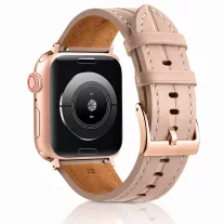   Apple Watch Verona bőróraszíj rosegold csattal /púder/ 40/41 és 42mm