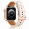 Apple Watch Verona bőróraszíj rosegold csattal /krémfehér/ 40/41 és 42mm
