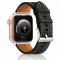 Apple Watch Verona bőróraszíj ezüst csattal /fekete/ 40/41 és 42mm