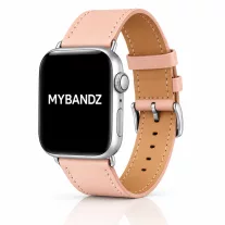   Apple Watch Firenze bőróraszíj ezüst csattal /púder/ 40/41 és 42mm