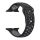 Apple Watch lélegző szilikon óraszíj /fekete-szürke/ 42/44/45/49 mm