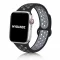 Apple Watch lélegző szilikon óraszíj /fekete-szürke/ 44/45/46/49 mm