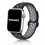 Apple Watch lélegző szilikon óraszíj /fekete-szürke/ 44/45/46/49 mm