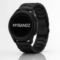 MYBANDZ Klasszikus fém óraszíj / fekete / 22mm