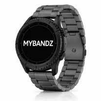MYBANDZ Titán fém óraszíj / grafit/ 22mm