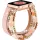 Apple Watch gyöngyös bőróraszíj- rózsaszín /44/45/46 és 49 mm