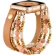 Apple Watch gyöngyös bőróraszíj-barna /44/45/46 és 49 mm