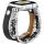 Apple Watch gyöngyös bőróraszíj- fekete /42/44/45 és 49 mm