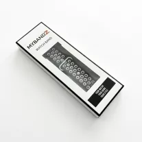 MYBANDZ Lélegző szilikon óraszíj / fekete-fehér / 20mm