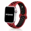 Apple Watch lélegző szilikon óraszíj /piros-fekete/ 40/41 és 42mm