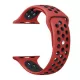 Apple Watch lélegző szilikon óraszíj /piros-fekete/ 40/41 és 42mm