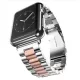 Apple Watch klasszikus fém óraszíj /ezüst - rosegold/ 40/41 és 42mm