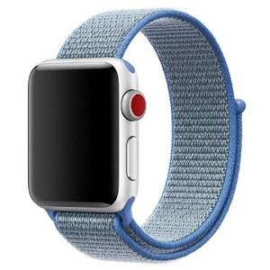 Apple Watch rugalmas szövet óraszíj /világoskék/ 38/40/41 mm