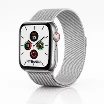 Apple Watch milánói fém óraszíj /ezüst/ 44/45/46/49 mm