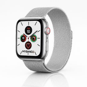 Apple Watch milánói fém óraszíj /ezüst/ 44/45/46/49 mm