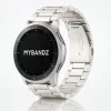 MYBANDZ Klasszikus fém óraszíj / törtezüst/ 20mm