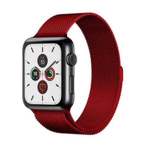Apple Watch milánói fém óraszíj /piros/ 38/40/41 mm