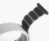 MYBANDZ Tépőzáras rugalmas szövet óraszíj / fehér-szürke / 22mm