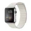 Apple Watch mágneses bőróraszíj /fehér/ 44/45/46/49 mm