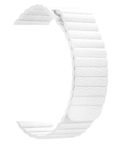 Apple Watch mágneses bőróraszíj /fehér/ 44/45/46/49 mm