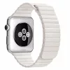 Apple Watch mágneses bőróraszíj /fehér/ 44/45/46/49 mm