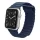 Apple Watch mágneses bőróraszíj /sötétkék/ 44/45/46/49 mm