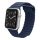 Apple Watch mágneses bőróraszíj /sötétkék/ 42/44/45/49 mm