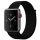 Apple Watch rugalmas szövet óraszíj /fekete/ 42/44/45/49 mm