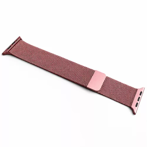 Apple Watch milánói fém óraszíj /pink-arany/ 44/45/46/49 mm