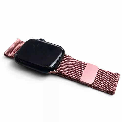 Apple Watch milánói fém óraszíj /pink-arany/ 44/45/46/49 mm