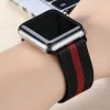 Apple Watch milánói fém óraszíj /fekete-piros/ 44/45/46/49 mm
