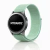 MYBANDZ Tépőzáras rugalmas szövet óraszíj / mentazöld / 22mm