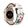 Apple Watch virágos műbőróraszíj 42/44/45/49 mm