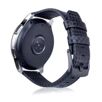MYBANDZ Karbonszálas bőróraszíj / fekete / 20mm