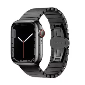   Apple Watch nagy láncszemes fém óraszíj /fekete/ 44/45/46/49 mm