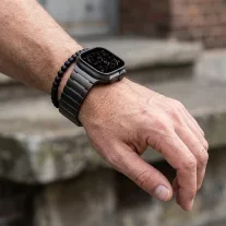   Apple Watch nagy láncszemes fém óraszíj /fekete/ 44/45/46/49 mm
