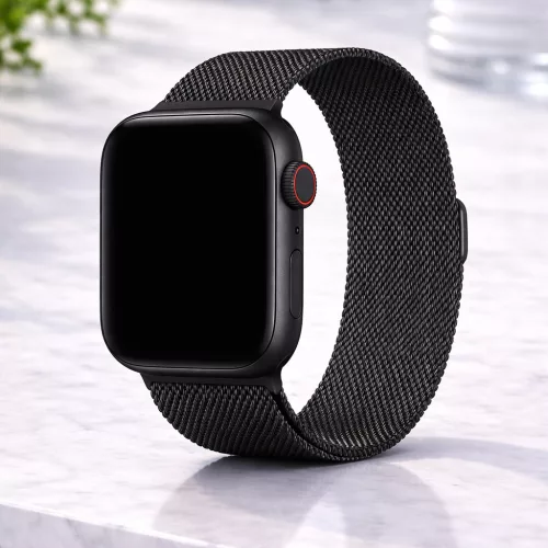 Apple Watch milánói fém óraszíj /fekete/ 44/45/46/49 mm