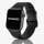 Apple Watch karbonszálas bőróraszíj - fekete - narancs varrás 44/45/46/49 mm